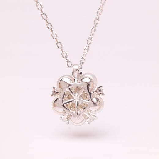 美裕  925银淡水珍珠链坠3-4mm白107849 商品图4