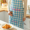 摩登主妇原创格纹围裙厨房家用2023款高颜值女防水防油污做饭罩衣 商品缩略图1