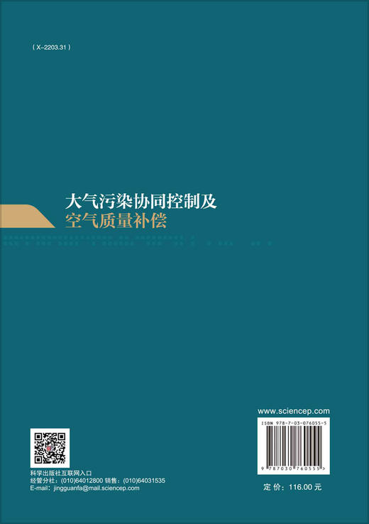 大气污染协同控制及空气质量补偿 商品图1