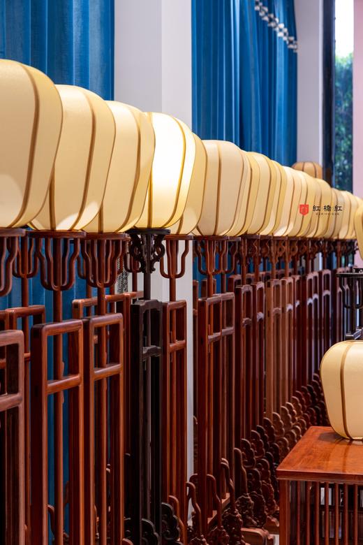 红桥红  家具严选  缅甸花梨（大果紫檀）/大红酸枝/紫光檀【嘉木堂升降式灯台 宫灯】 商品图6