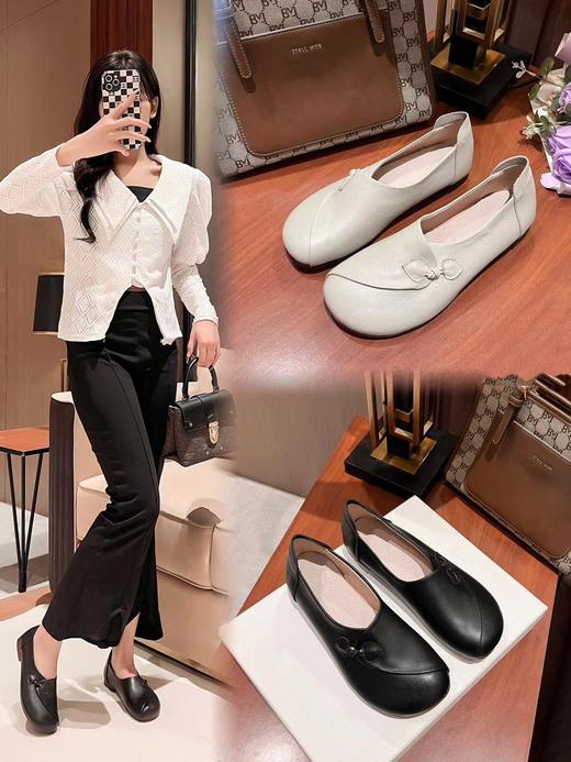 头层牛皮新中式单鞋 | 舒适随性、好搭好穿 商品图9