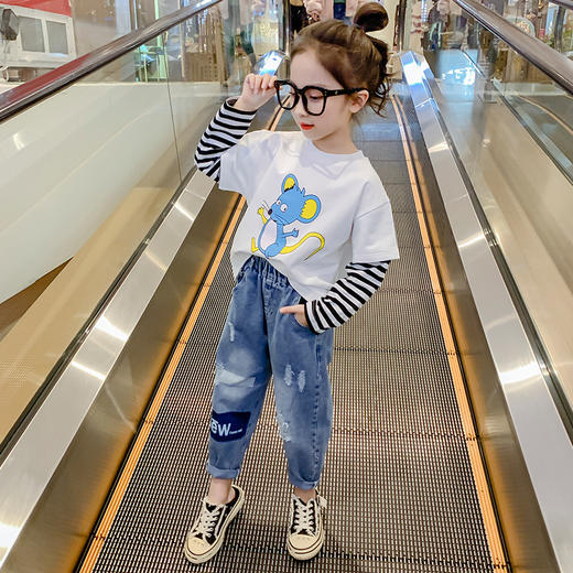 58元2件，单拍不发货！【特价清仓】贝叮熊纯棉休闲打底衫 商品图1