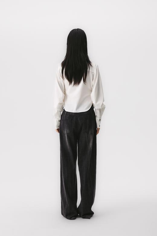 拉链门襟收腰衬衫 商品图7