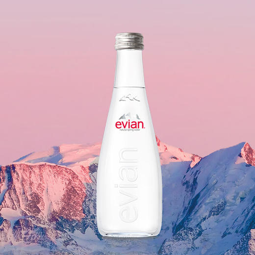 法国依云矿泉水玻璃瓶装330ml/020720 法国高端纯净饮用矿泉水 商品图0