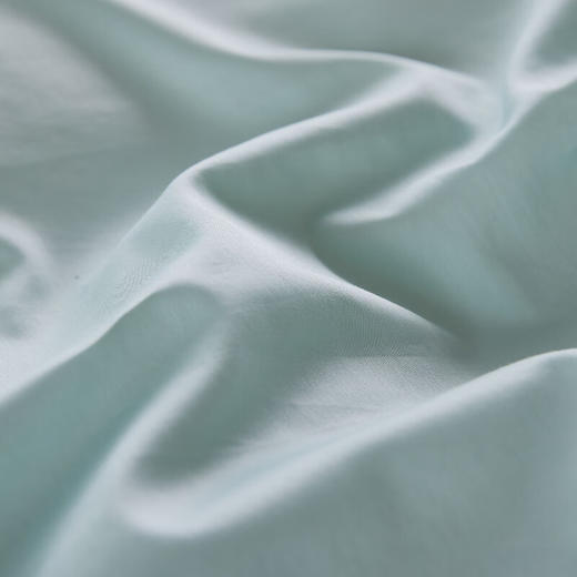 恒源祥60支长绒棉四件套简约纯色刺绣套件高端礼盒装 牛油果绿200*230cm 商品图2