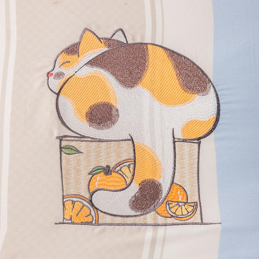 多喜爱 全棉新疆精梳棉卡通条格三/四件套 藏猫猫cs 商品图5