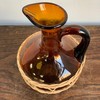 西班牙产藤编琥珀玻璃水罐/花瓶 商品缩略图2
