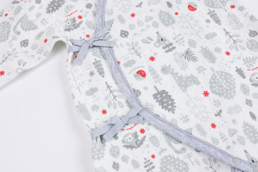 丽婴房-内衣类（秋）G3系带连身装W_浅灰 商品图3