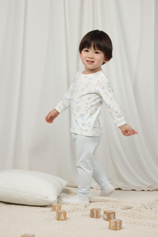 丽婴房-内衣类（春）G3长袖套装2入6_浅蓝 商品图2