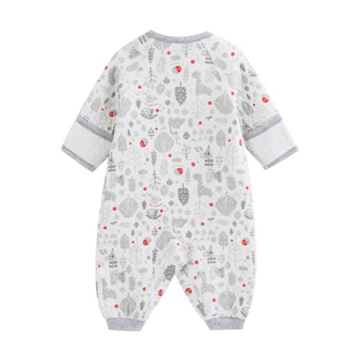 丽婴房-内衣类（秋）G3系带连身装W_浅灰 商品图1