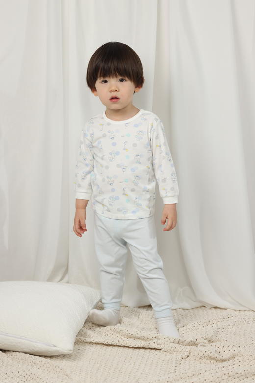 丽婴房-内衣类（春）G3长袖套装2入6_浅蓝 商品图3