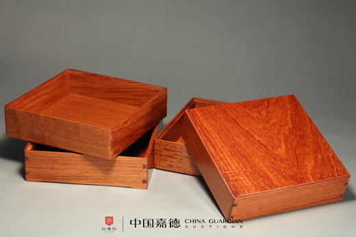 红桥红  家具严选  缅甸花梨（大果紫檀）【紫光檀x缅花水月洞天茶盒】 商品图5