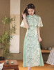 2024年春夏新款改良年轻款奥戴长款遮肉显瘦新中式小清新旗袍XL24008 商品缩略图5