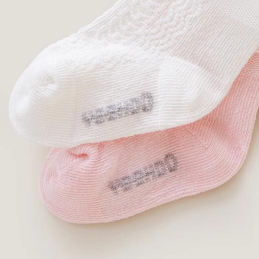 英氏-鞋袜类（常年）G3蕾丝袜（2双装）白粉11-12CM 商品图2