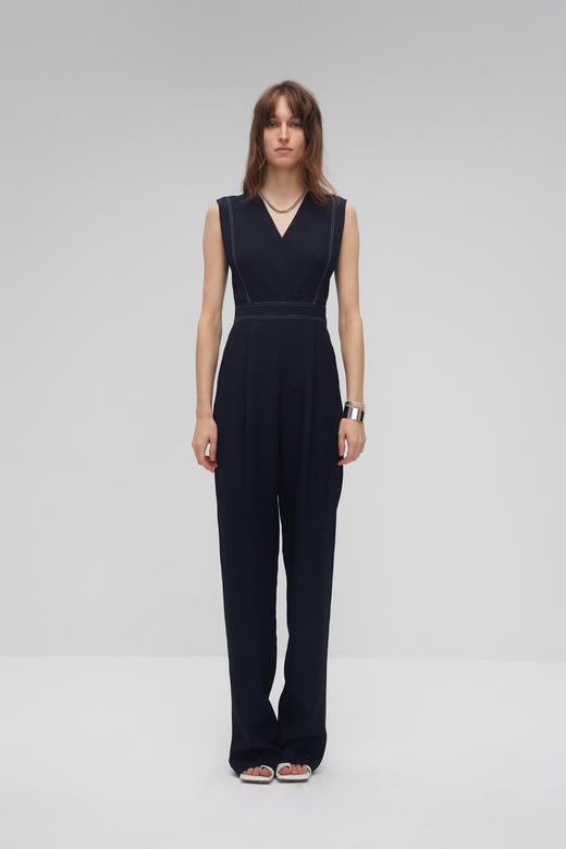 V领坎肩连体裤 商品图0