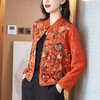 TZW-全幅刺绣带衬里短外套中国风复古小外套 商品缩略图4