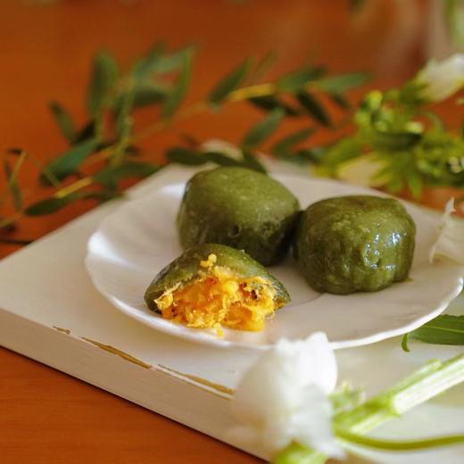 【艾草青团】6枚/盒，红豆/肉松蛋黄/芋泥/奶酪饼干/芝麻口味，现做现发 新鲜艾叶制作 艾草团子 艾粿清明果 商品图0