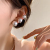 AC005无耳洞耳夹小众简约气质珍珠耳夹耳环超仙时尚新款耳钉蚊香盘耳饰 商品缩略图2