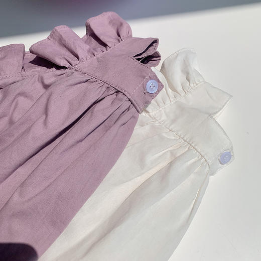 【白裙小T搭，童装小清新！】儿童荷叶边小白裙白T恤，女童纯棉小飞袖连衣裙短袖六一夏款，精致可爱，展现小清新风格！-lm 商品图3