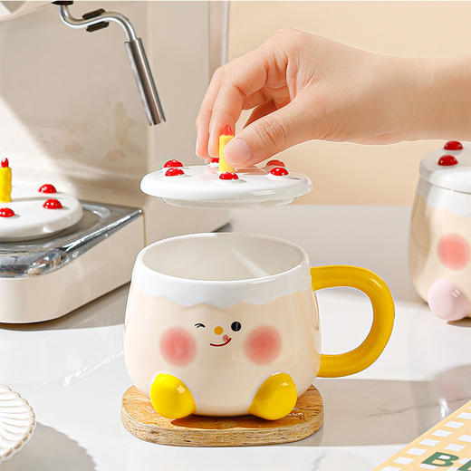 【生日蛋糕马克杯】可爱风卡通蜡烛马克杯礼盒 生日蛋糕派对陶瓷杯男女伴手礼咖啡杯 商品图2