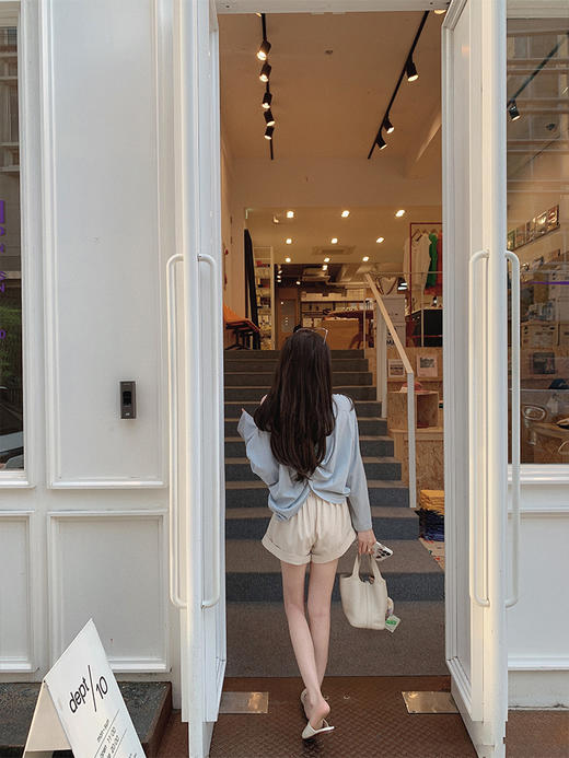 金蘑菇菇 dimanche18°C凉凉衣/慵懒薄款防晒t恤女宽松长袖上衣夏 商品图3