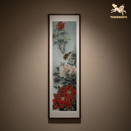 铜师傅 手工錾刻 铜雕画《国色天香四条屏》 商品图3