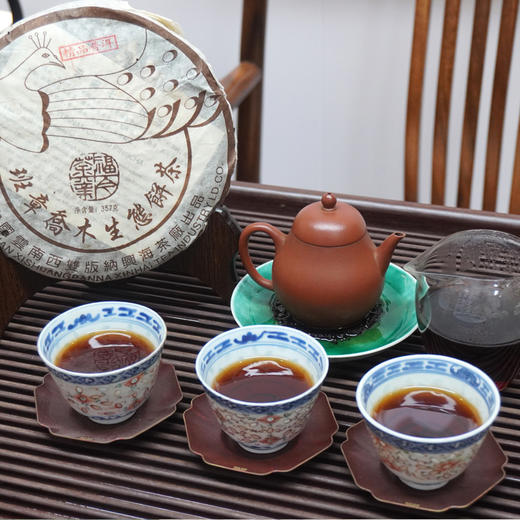 【高货老熟茶】2004年福今D堆班章乔木生态饼茶精品孔雀班章高货熟茶 干仓真品高品质 商品图13