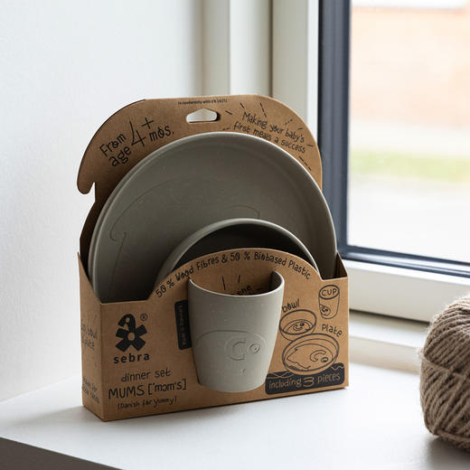 Sebra MUMS系列-三件套组 婴幼儿耐摔餐具水杯分格盘餐碗4月+ 商品图9