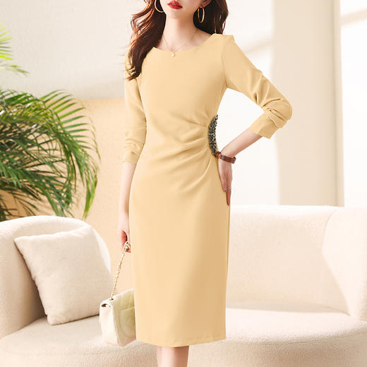 时尚个性，减龄优雅显瘦时尚舒适甜美可爱优雅百搭连衣裙HR-WHA1419 商品图3