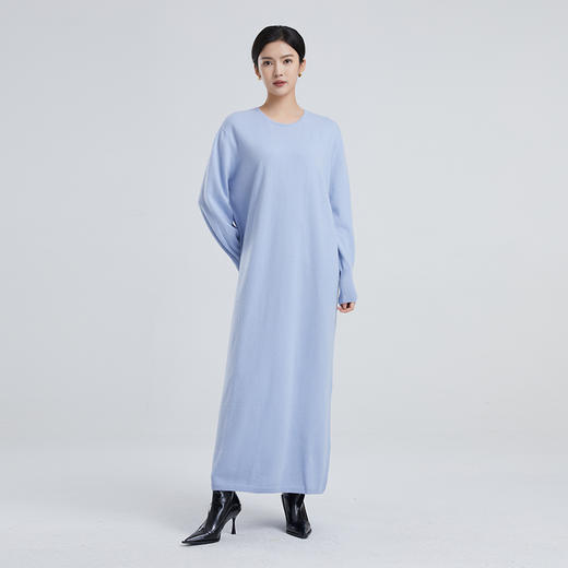 东黎 • 山羊绒女士春秋V领简约两面穿连衣裙 4070 商品图3
