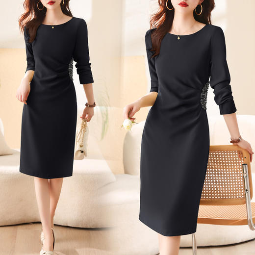 时尚个性，减龄优雅显瘦时尚舒适甜美可爱优雅百搭连衣裙HR-WHA1419 商品图5