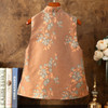 春夏大码修身小立领织锦提花防风背心马甲ZSM230339 商品缩略图1