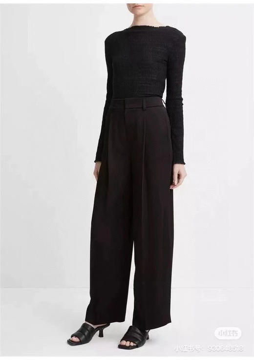 Vin/ce元单醋酸西裤。绿色 白色 黑色。 商品图2