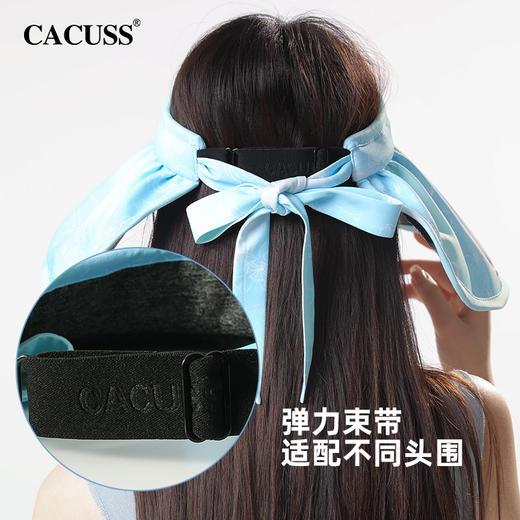 CACUSS 夏季大帽檐黑胶防晒贝壳帽 KD230022 KD230023 商品图6