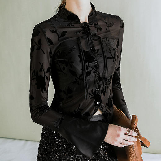 春装新款国风上衣设计感 F20245140 商品图0