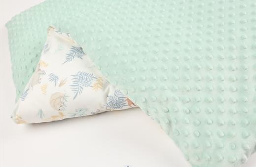 丽婴房-寝具类（秋）G3两用被+小枕4_粉绿\浅绿 商品图2