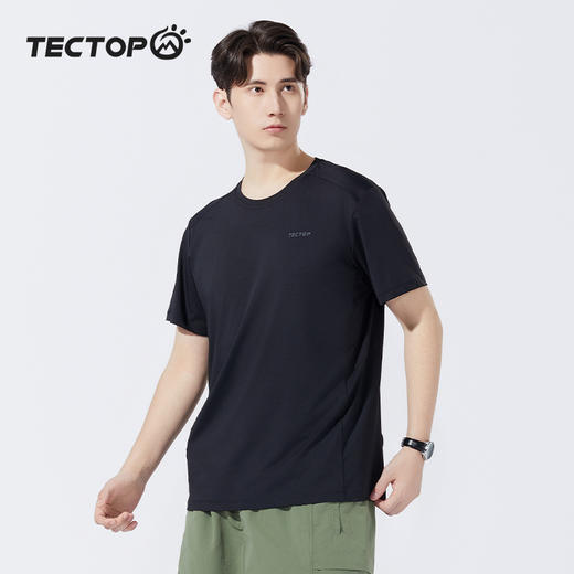 探拓户外运动t恤男2024夏新款速干透气宽松上衣健身跑步运动短袖 商品图2