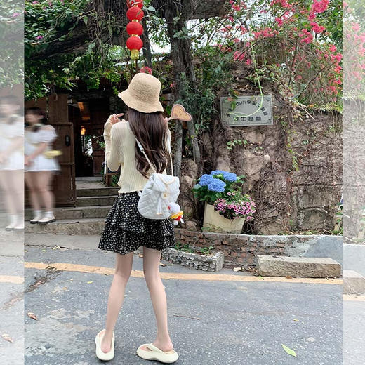 <曾小咸推荐>【学妹有点甜】黄色开衫+吊带+半身裙 商品图4