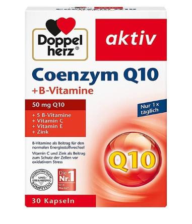 【保税仓】德国 Doppelherz双心 辅酶Q10软胶囊 30粒/盒 新旧包装随机发货 商品图1