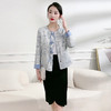 短款印花新中式国风，时尚小香风外套洋气上衣QYM-XQD-11A2433-L 商品缩略图1