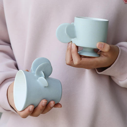 赵婧琦 陶瓷手冲套组 蓝紫高足杯 盘 商品图3