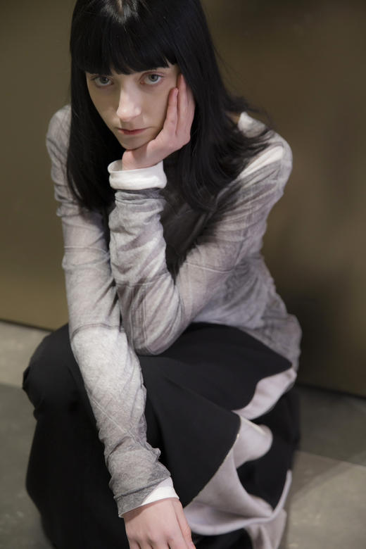 假两件弹力网打底 商品图2