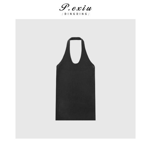 PanYiXiu/潘依绣时尚百搭挂脖露背针织背心内搭  88161/ D9966 商品图1