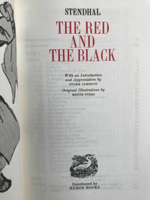 司汤达《红与黑》 数十幅插图 苍鹭出版社（HeronBooks）复古仿皮精装本 商品图2