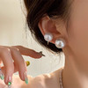 AC005无耳洞耳夹小众简约气质珍珠耳夹耳环超仙时尚新款耳钉蚊香盘耳饰 商品缩略图3