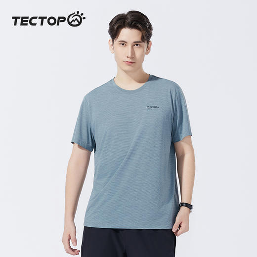 探拓户外速干t恤男2024夏季新款透气健身运动服轻薄宽松男士短袖 商品图0