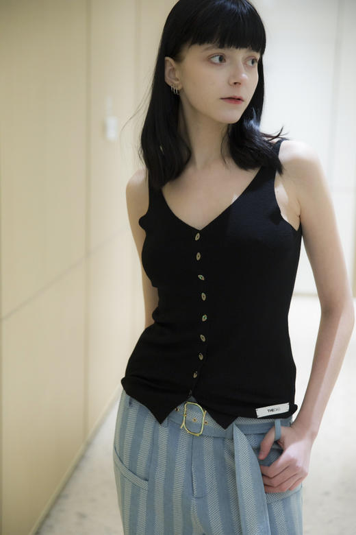 纽扣针织吊带 商品图1