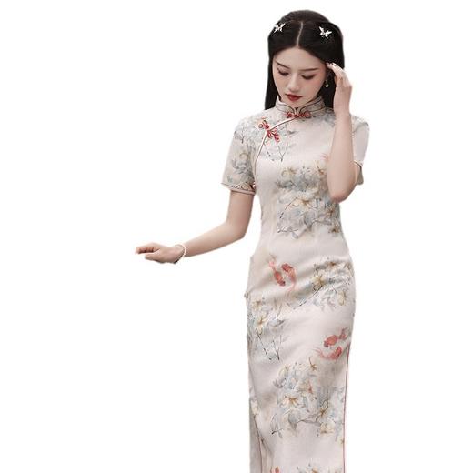 春款多丽丝复合长款民国复古风旗袍MLS6883 商品图4