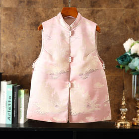 春季提花面料中式时尚短款唐装马甲ZSMA22-221206