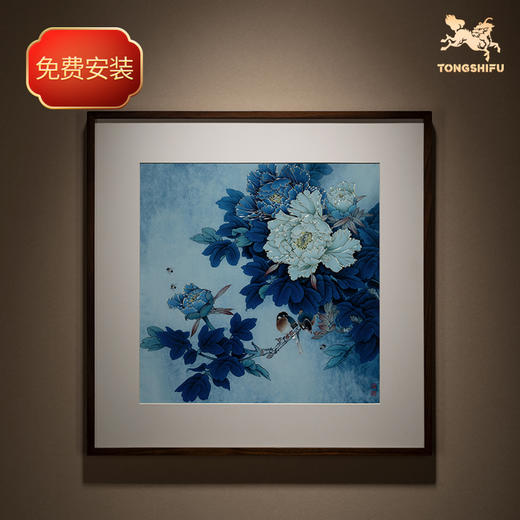 铜师傅 手工錾刻 铜雕画《洛浦初雨》 商品图1